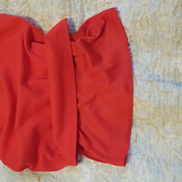 Lulu's dress XS orange-red, fully lined, adjustable straps, zipper in back - Picture 11 of 15